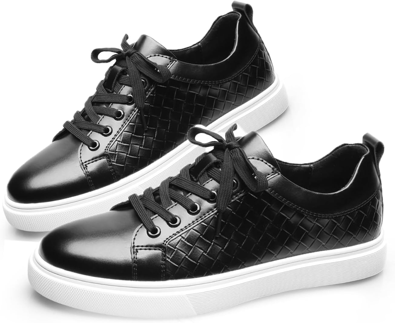 

Мужские модные кроссовки Классическая деловая повседневная обувь для мужчин Стильные мягкие мужские деловые кроссовки Aceptolcom, черный