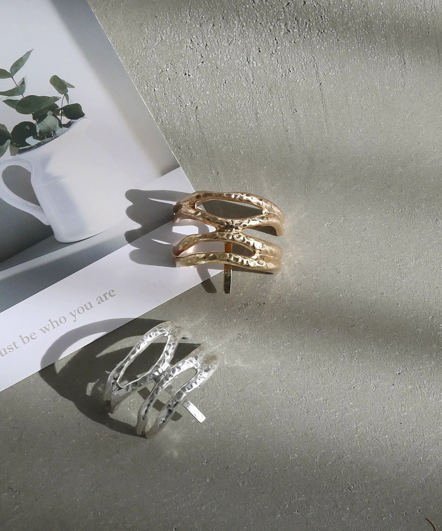 Нюанс кросс металлический зажим для волос Colleca La, Silver — фото 4