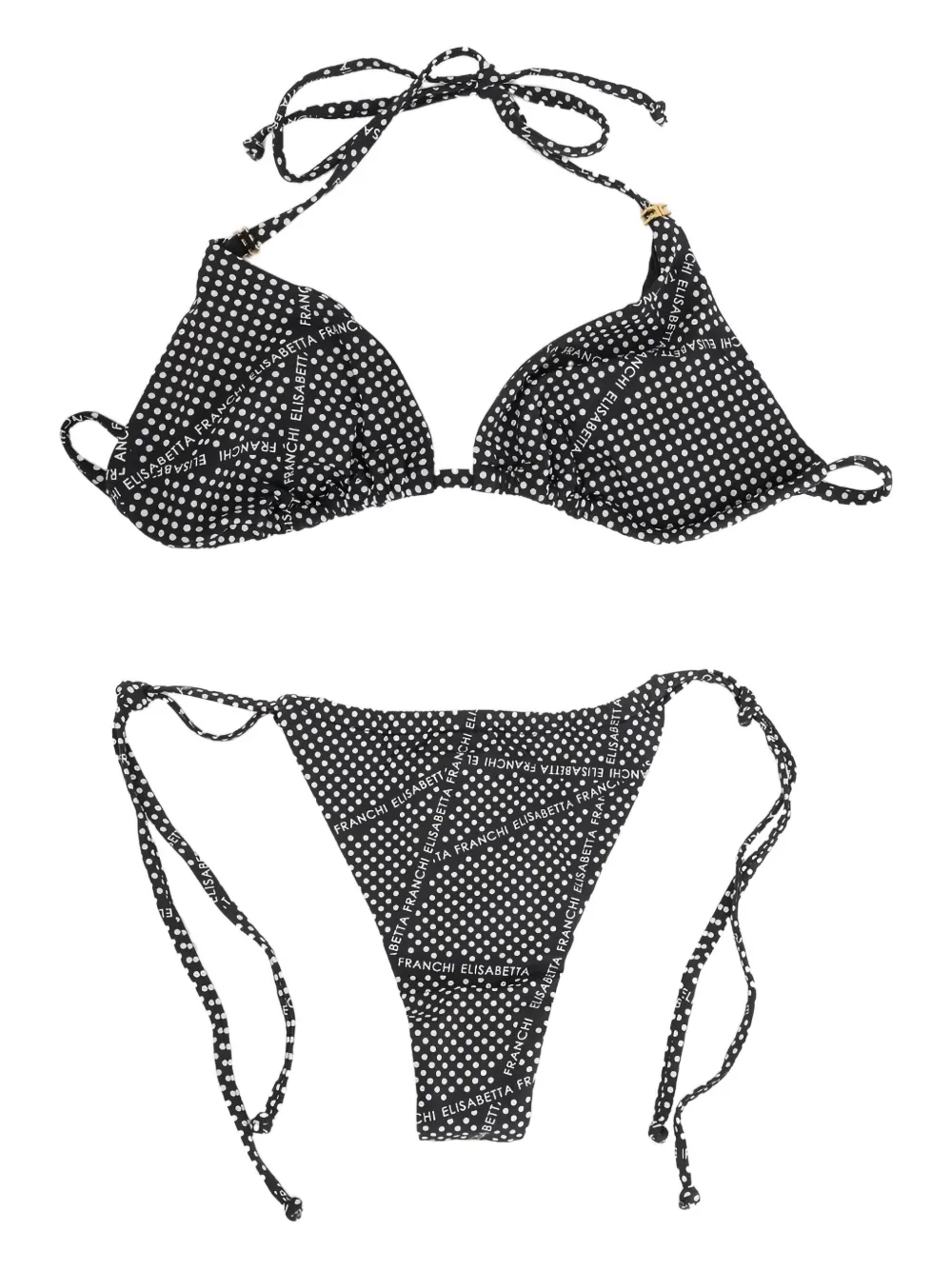 

Бикини в горох Elisabetta Franchi, черный