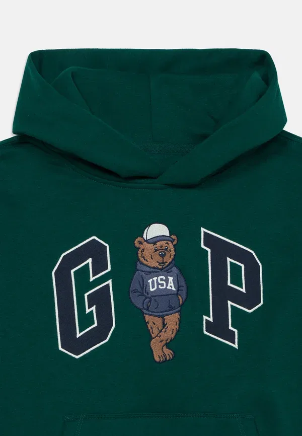Толстовка с капюшоном Brannan logo hoodie Gap, темно-зеленый — фото 4