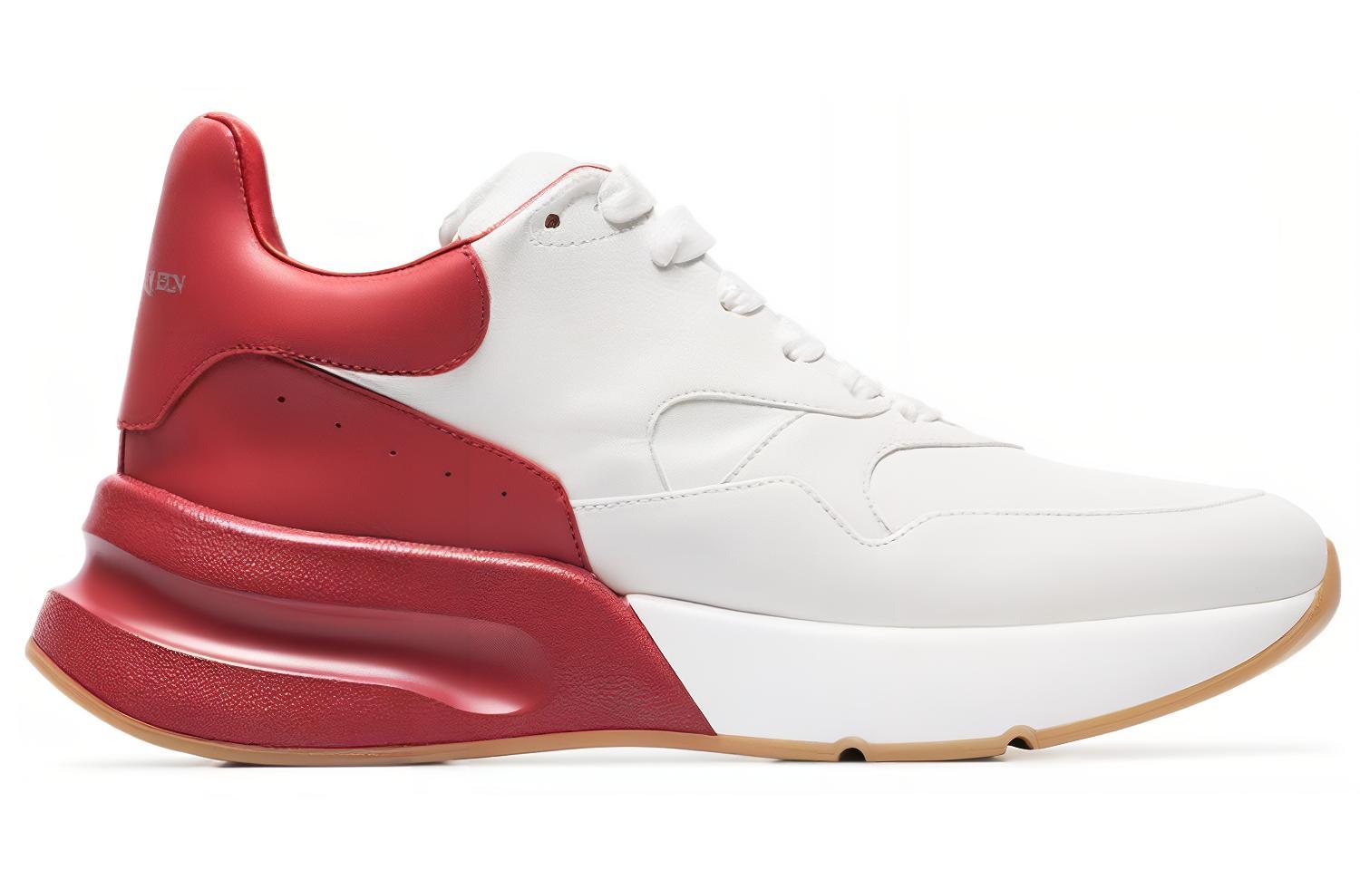 Оверсайз Кроссовки 'White Lust Red' Alexander McQueen Белый Красный — фото 2