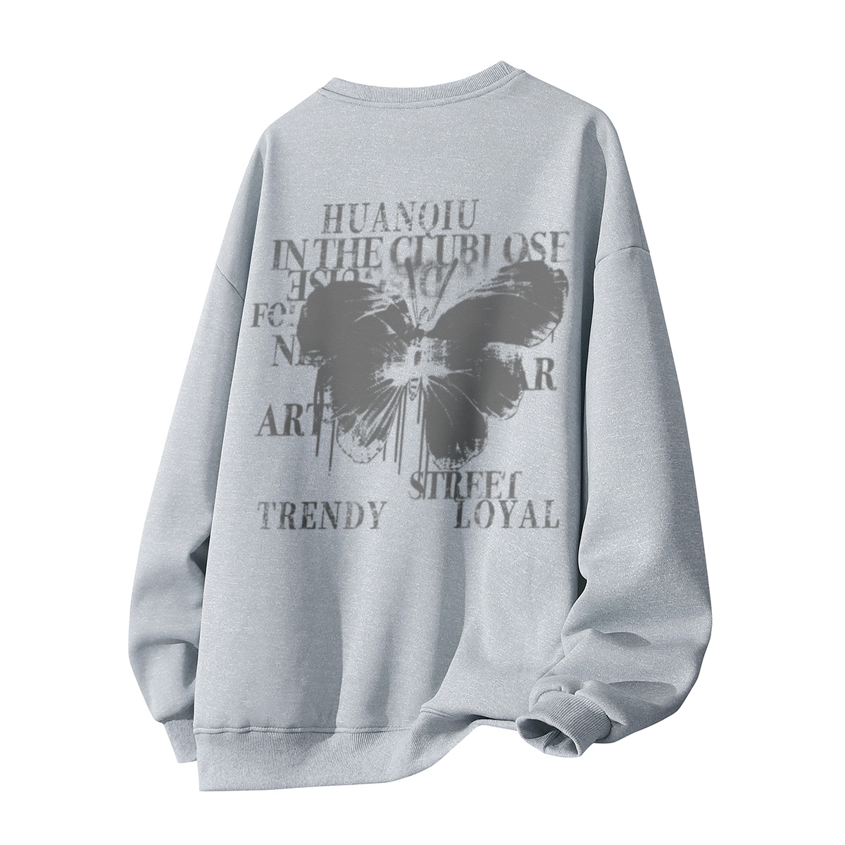 

Свитшот Unisex Crew Neck Moderate Heavyweight HUANQIU, светло-серый