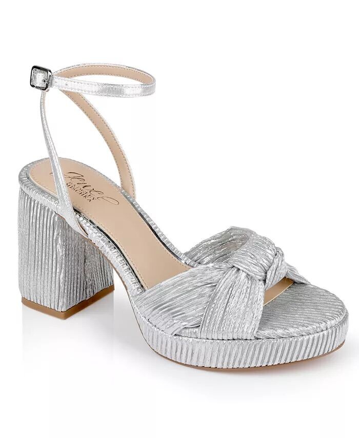 Женские сандалии Tyler на платформе Jewel Badgley Mischka, серебро