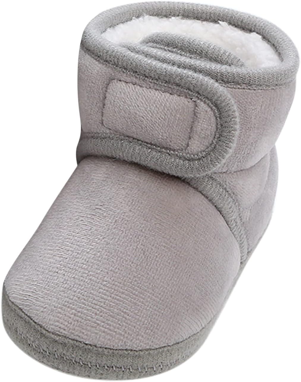 

JEUROT Детские ботинки из флиса, пинетки для малышей, толстые носочки-тапочки, милые с противоскользящей мягкой подошвой, теплые для дома и улицы, мокасины