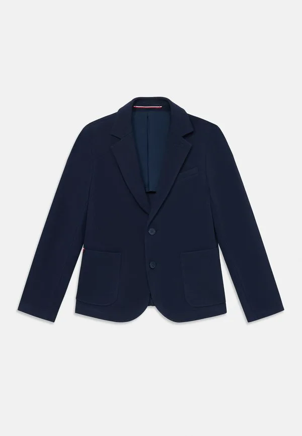 Празненный пиджак из ткани пике прямого кроя Tommy Hilfiger, Dark Night Navy