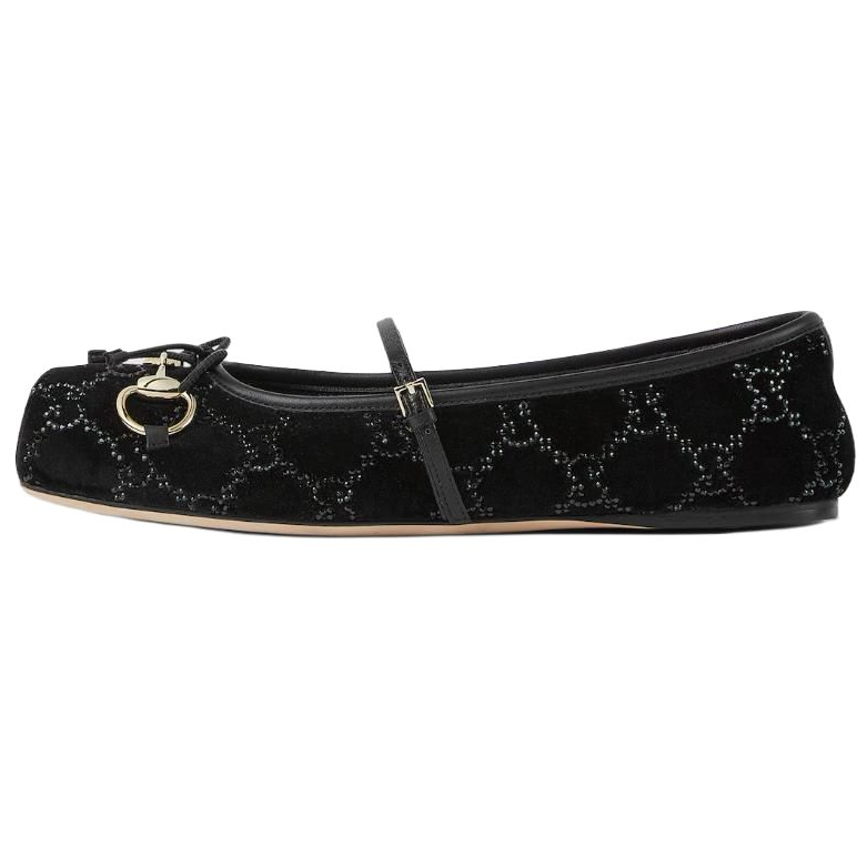 GUCCI Туфли Mary Jane с пряжкой Horsebit женские черные