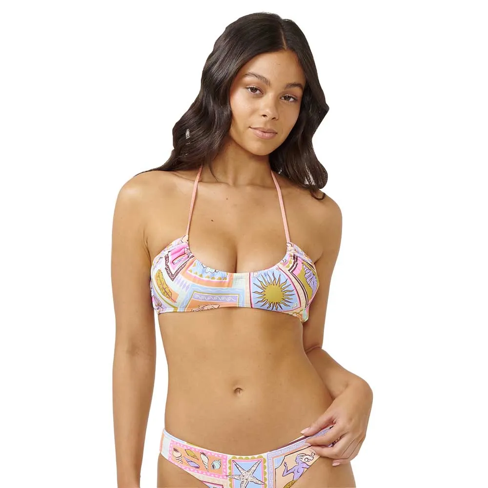 

Топ бикини Rip Curl Beach Party Halter Crop, разноцветный