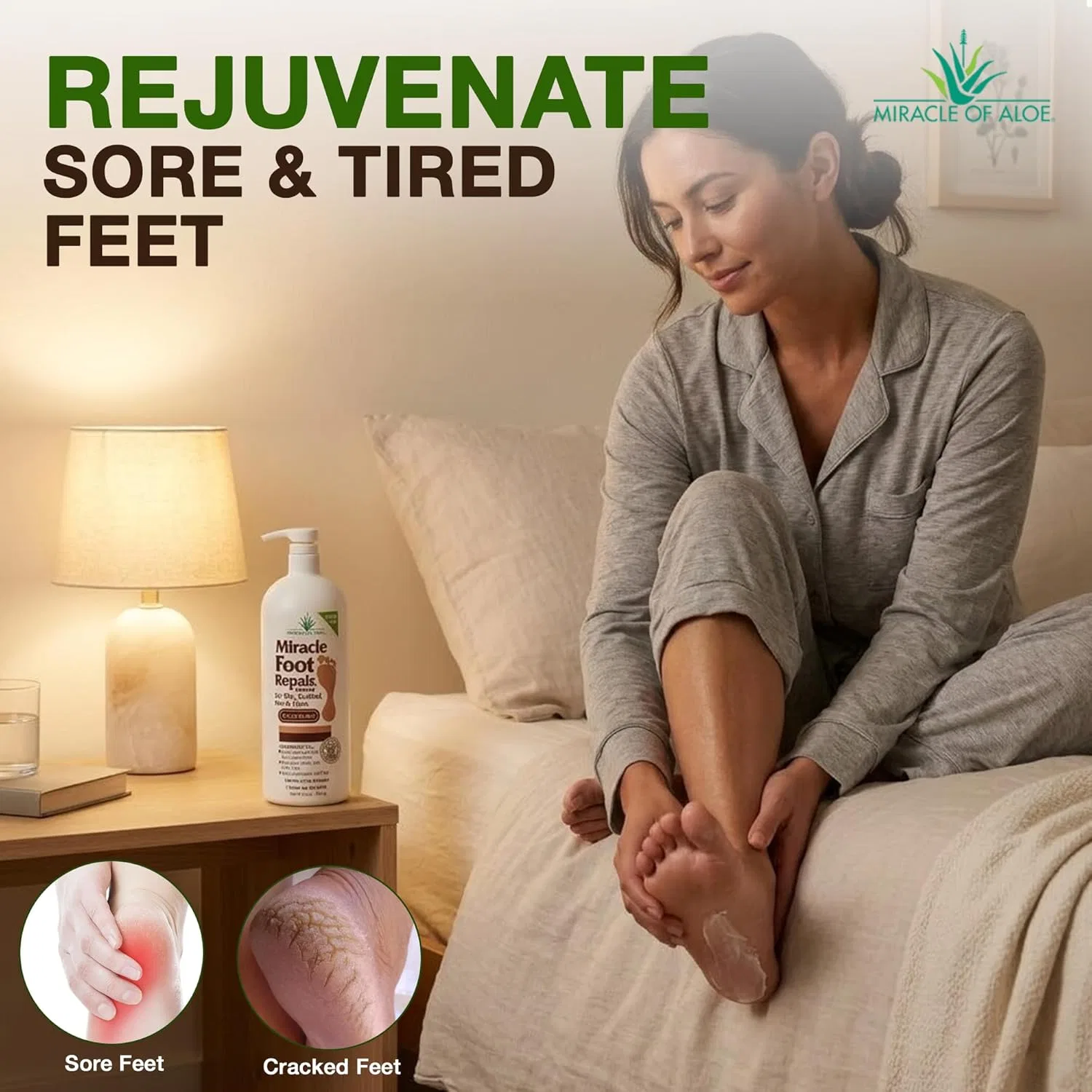 Крем для ног «Miracle Foot Repair» с алоэ вера Miracle Of Aloe — фото 4