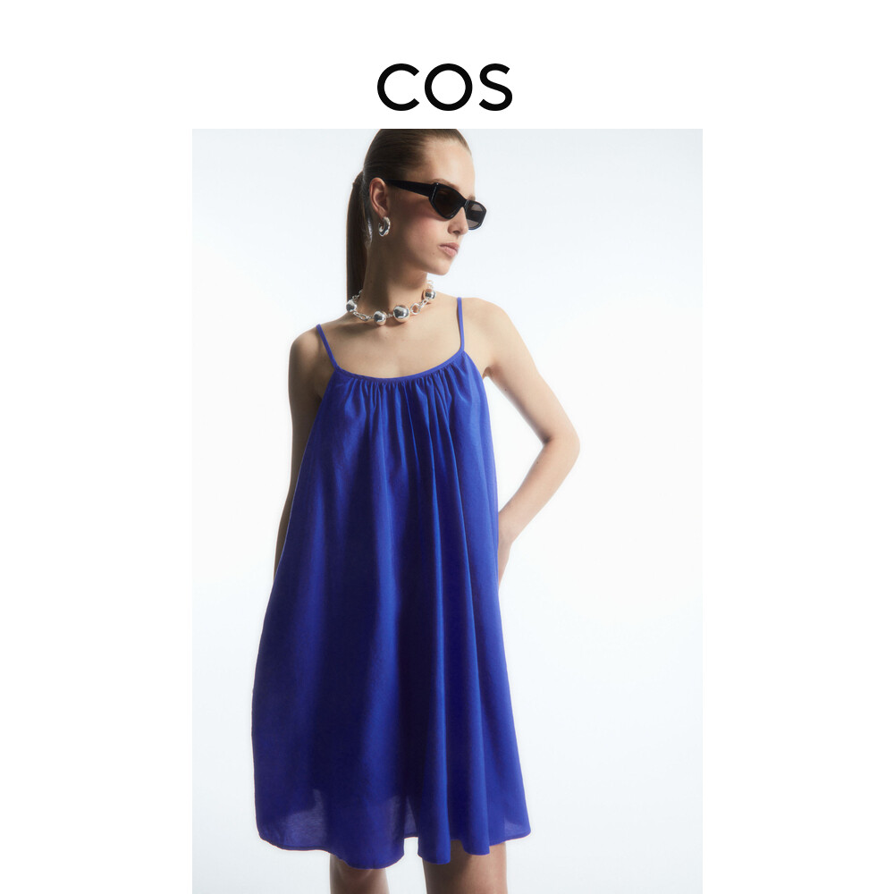 

Женское мини-платье Cos А-силуэта, синий