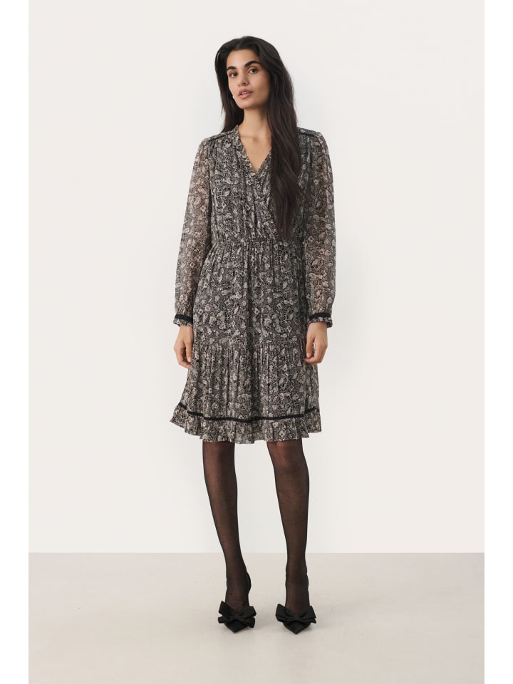 

Платье MunyaPW, свободного кроя, с принтом Черные листья PART TWO