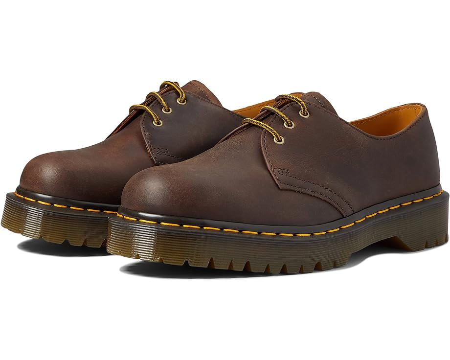 

Оксфорды Dr. Martens 1461 Bex, цвет Dark Brown Crazy Horse