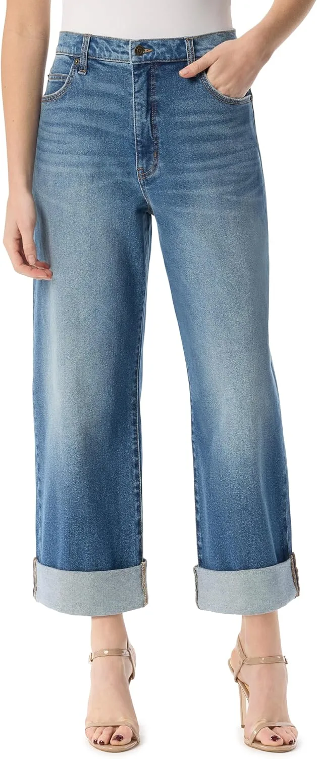 

Джинсы Boyfriend Jessica Valentine Roll Cuff Wide Leg Jessica Simpson