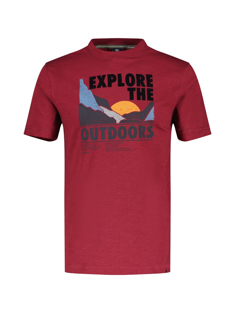 

Классическая футболка LERROS Shirt, темно-красный