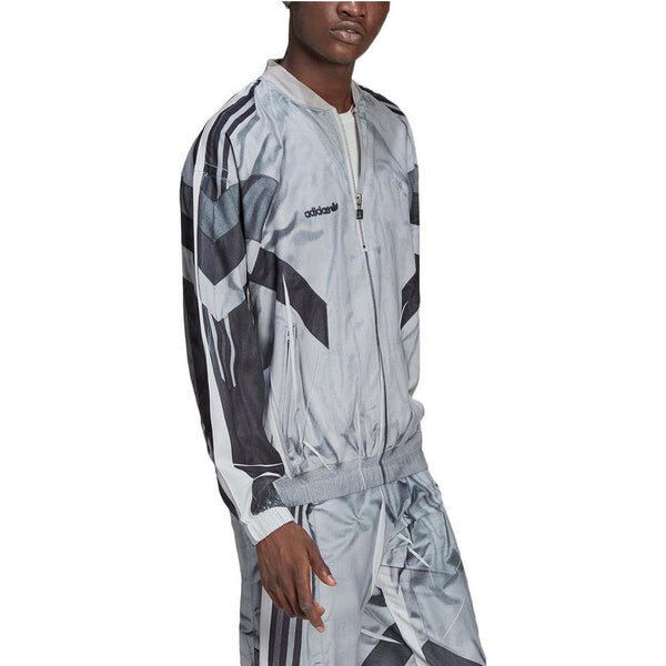 Куртка Men's adidas originals Logo Zipper Long Sleeves Jacket Gray, серый — фото 2