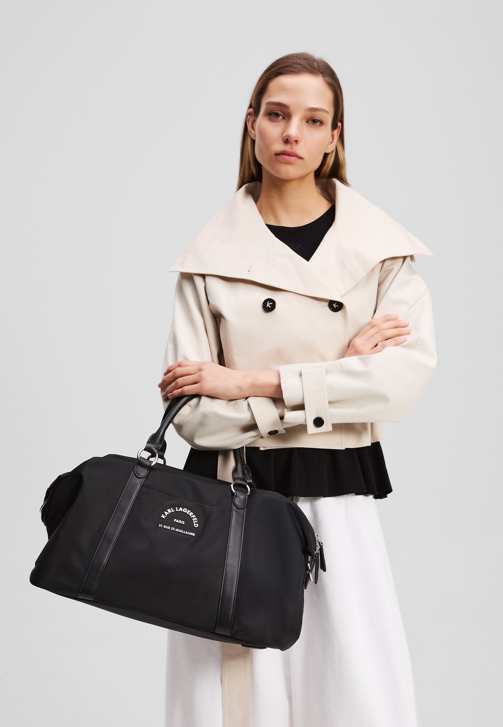 

Сумка выходного дня RUE GUILLAUME - Holdall KARL LAGERFELD, черный