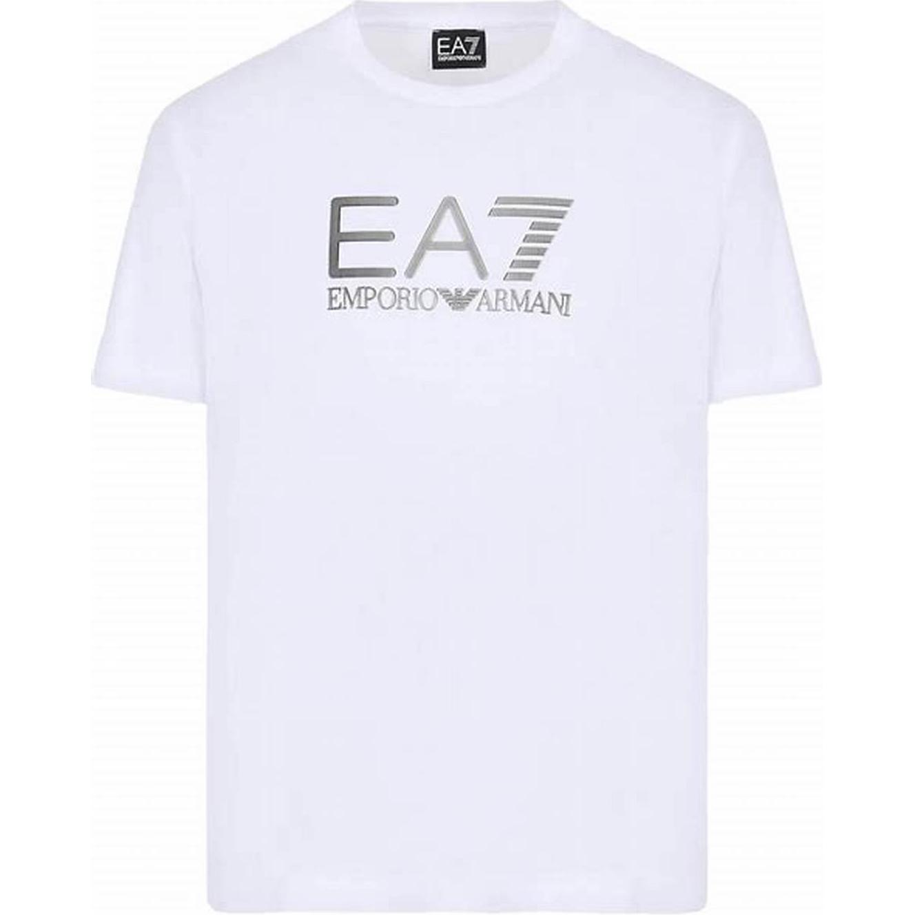 EMPORIO ARMANI Футболка EA7 мужская белая — фото 3