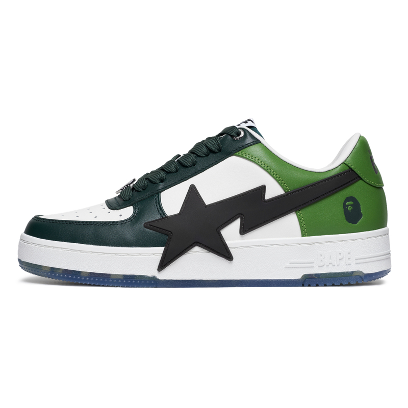 

A BATHING APE Скользоустойчивые мужские скейтерские кеды низкие Green GRX, цвет Green GRX