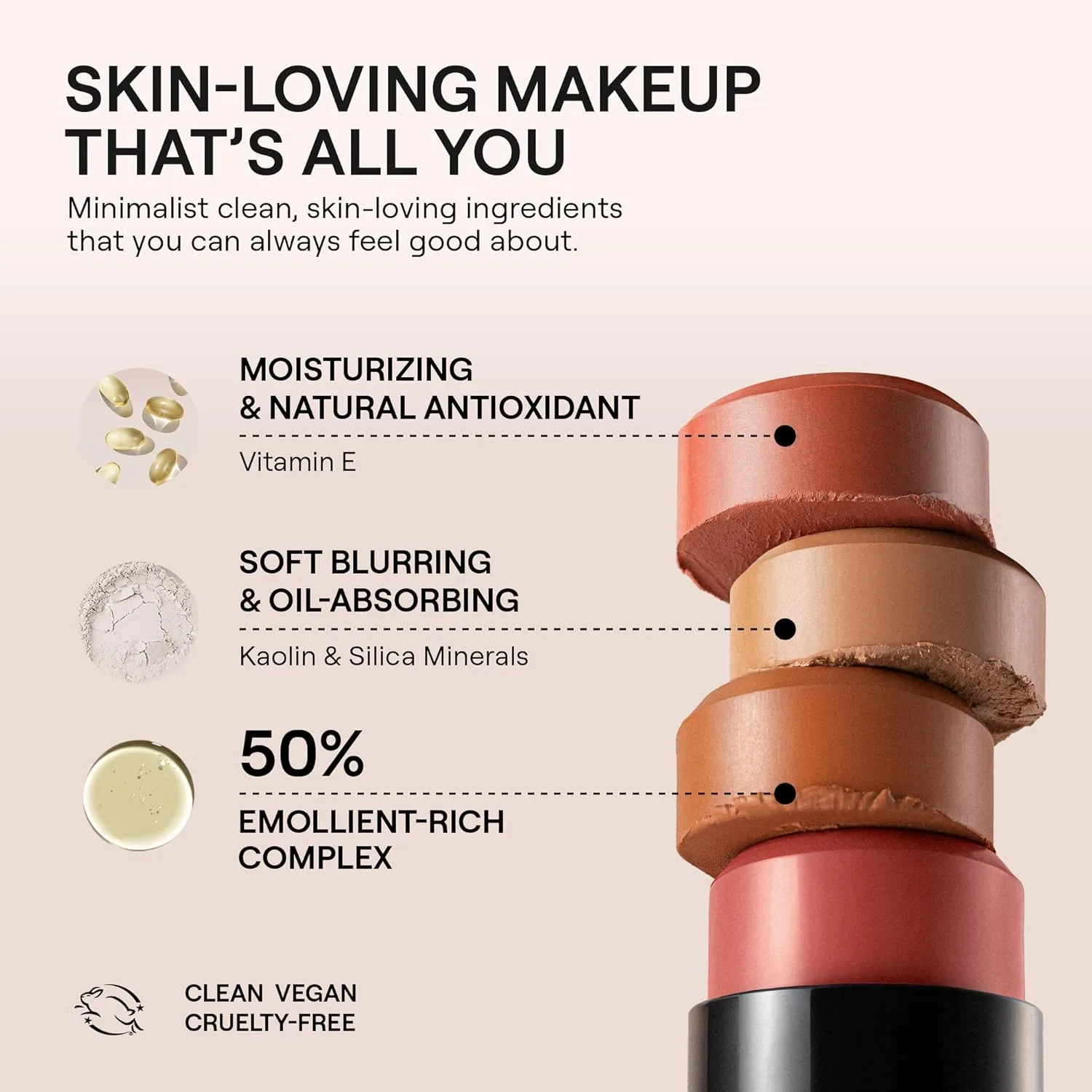Nudestix Nudies Bronze All Over Matte Bronzing Stick - кремовый бронзер 3-в-1 для щек, глаз и губ со встроенной кистью | Естественный контур и эффект загара, Manila — фото 4