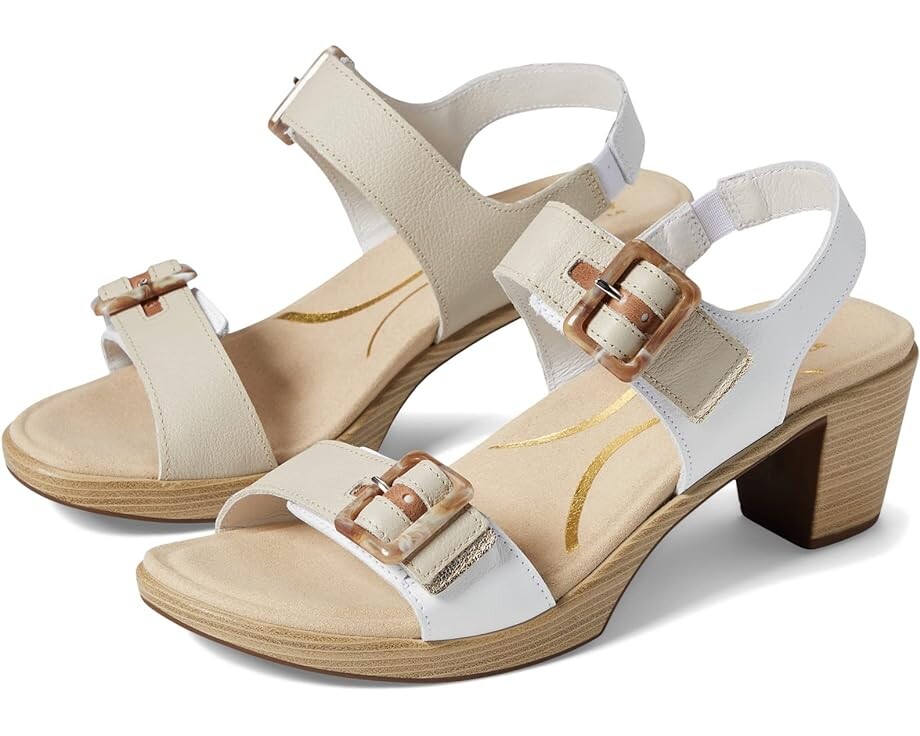 

Туфли Naot Mode, цвет White/Ivory/Latte/Radiant Gold Leather Combination