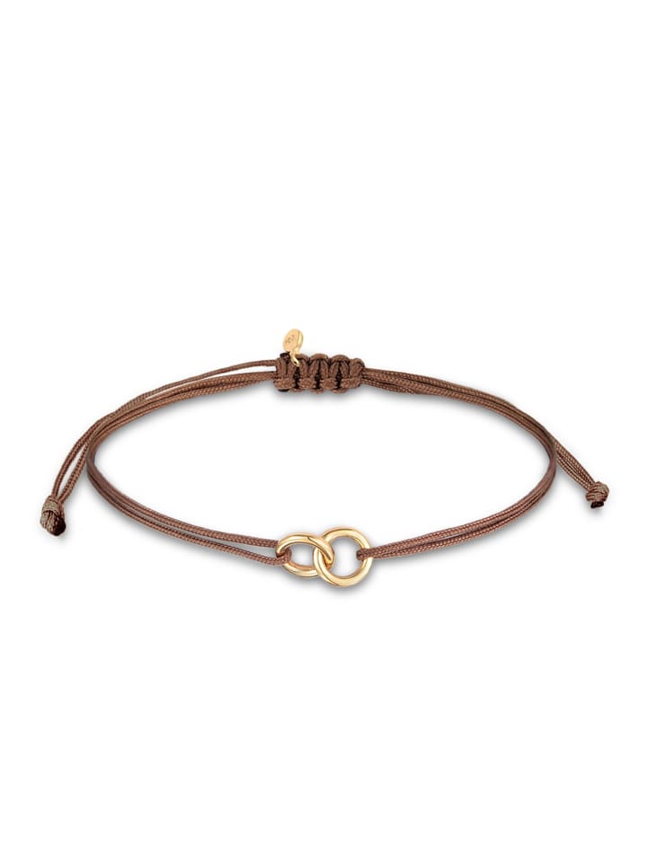 

Elli Браслет из серебра 925 пробы с геометрическим узором и золотым покрытием