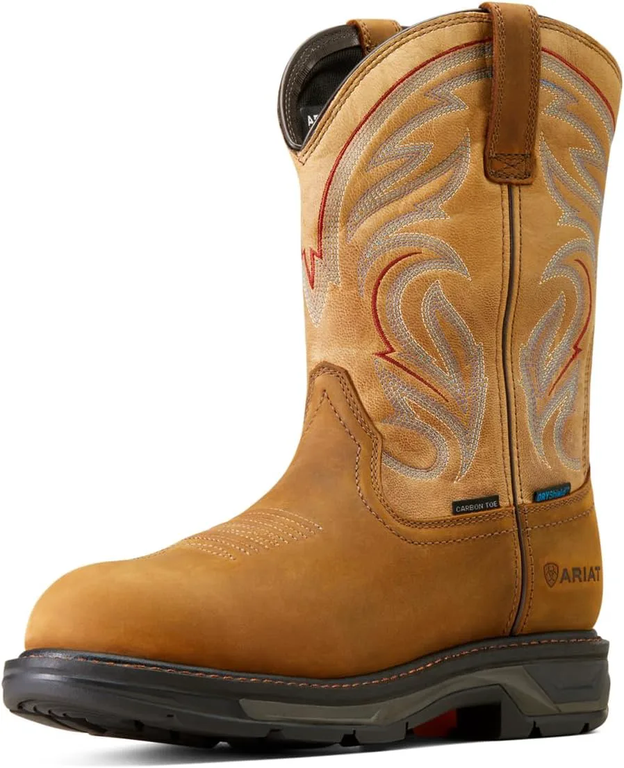 Универсальные детские/подростковые ботинки Ariat Workhog Xt с широкой квадратной ноской, коричневый — фото 2