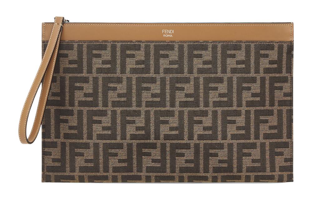 

Fendi Мужской клатч из коровьей кожи, средний размер, коричневый