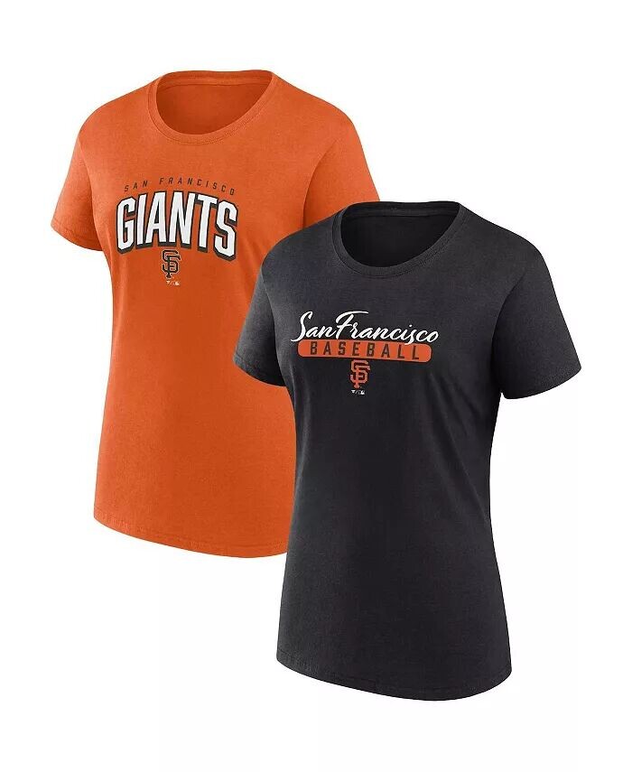 

Женский комплект футболок для болельщиков San Francisco Giants черного и оранжевого цвета Fanatics
