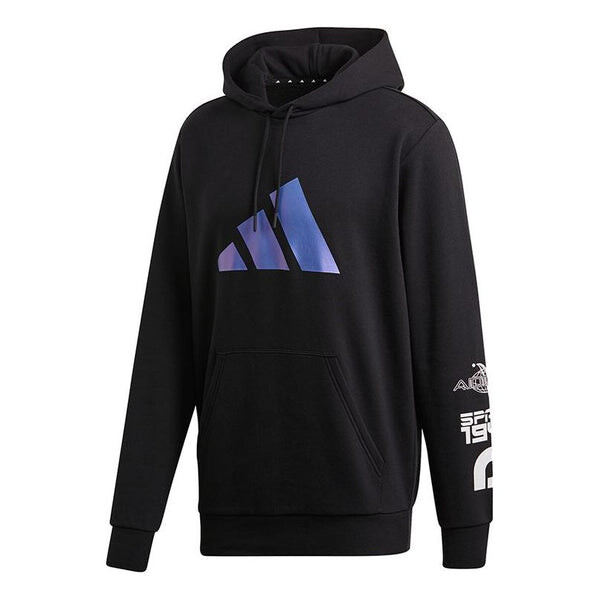 

Толстовка с капюшоном с логотипом, повседневная, спортивная, Adidas, черный