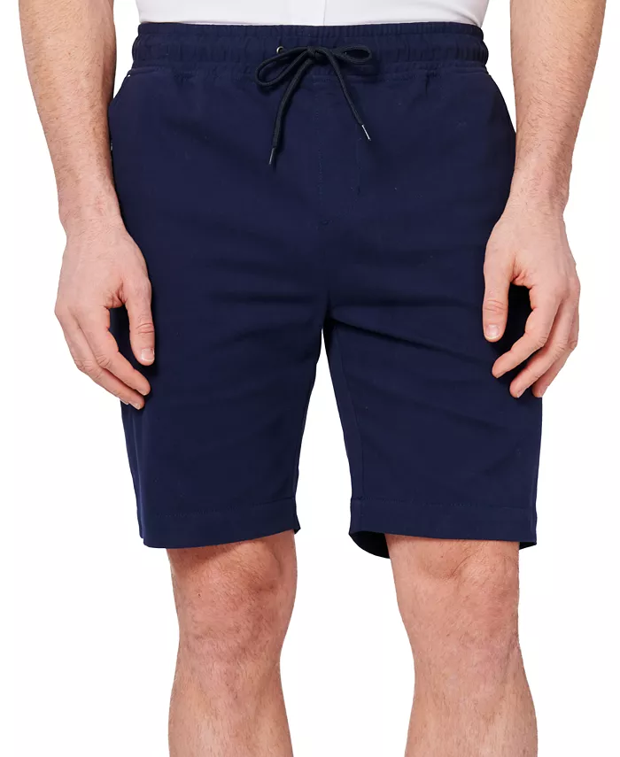 

Мужские укороченные шорты Slim Fit на завязках однотонные Society of Threads, синий