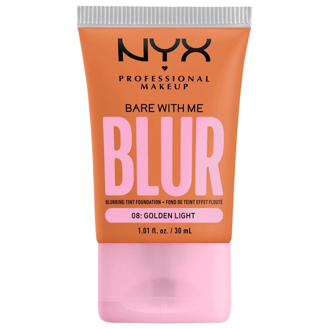 

Тональный крем для лица bare with me blur skin tint Nyx Professional Makeup, medium warm, объем 30 мл