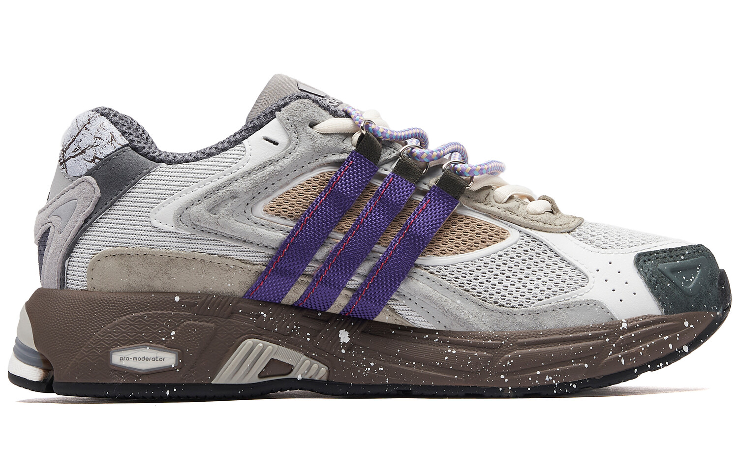 

Кроссовки для бега Response унисекс с низким верхом серые/фиолетовые Adidas Originals