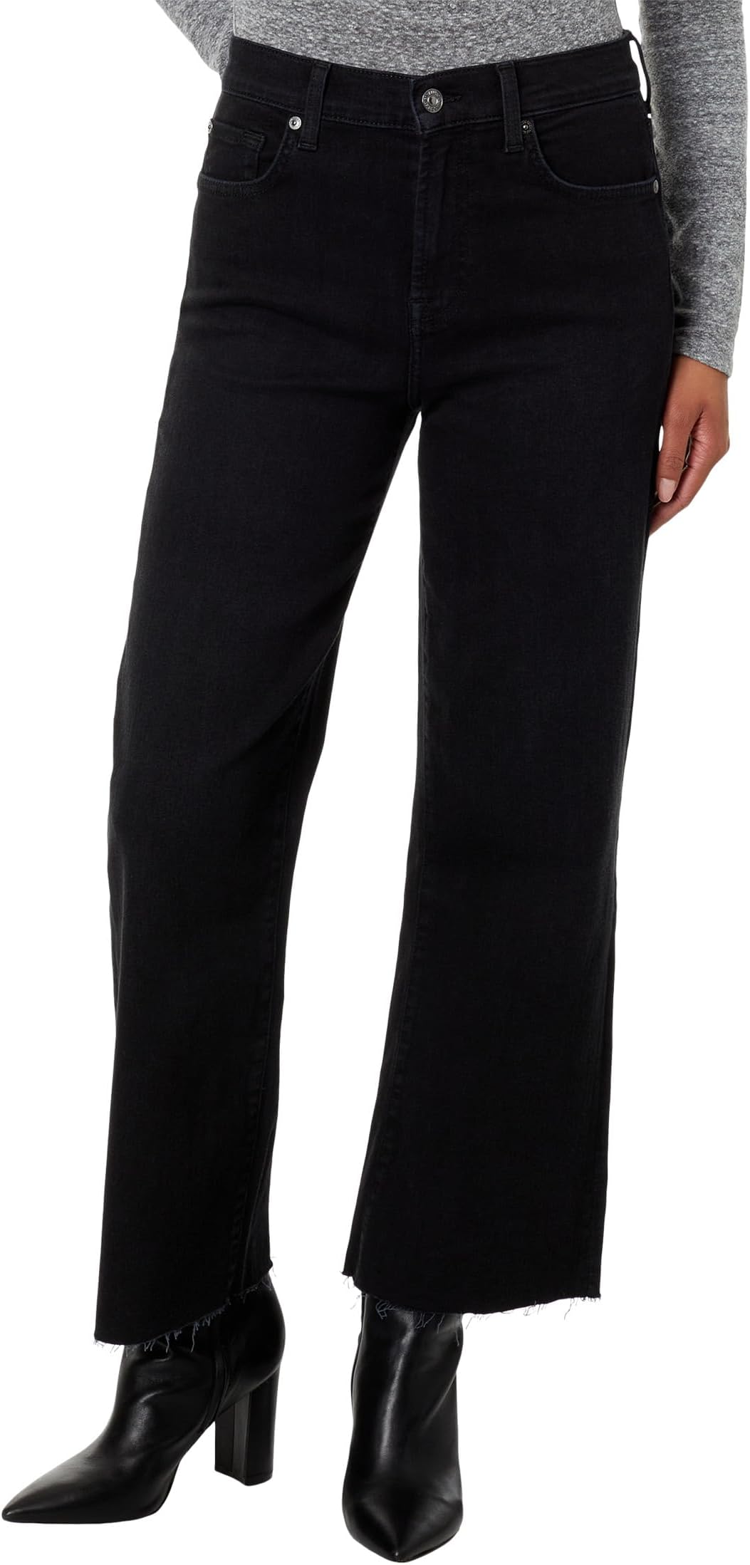 

Джинсы 7 For All Mankind Cropped Alexa in Black Rose, цвет Black Rose