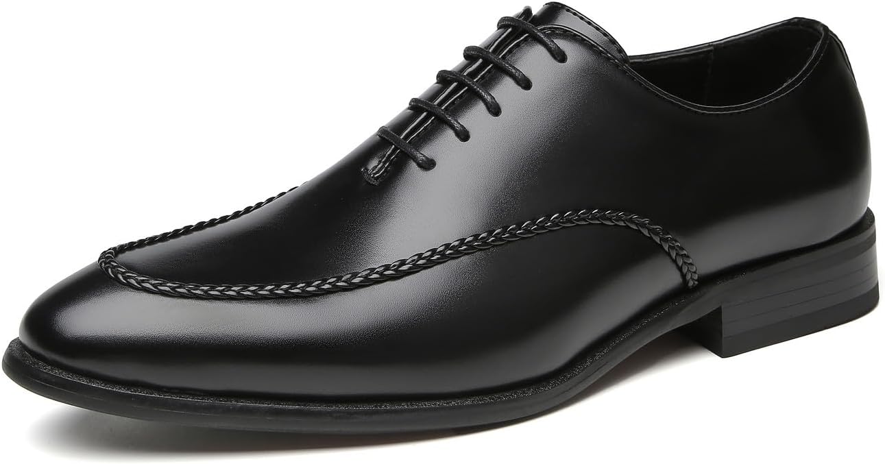 

Мужские оксфорды для свадьбы и бизнеса, повседневная обувь для мужчин, формальные туфли, модные туфли под смокинг, кожаная обувь для мужчин Santimon, черный