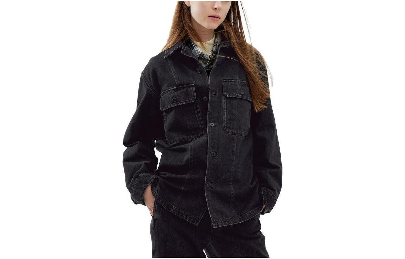 

Футболка серии U FW23 женская темно-серая Uniqlo