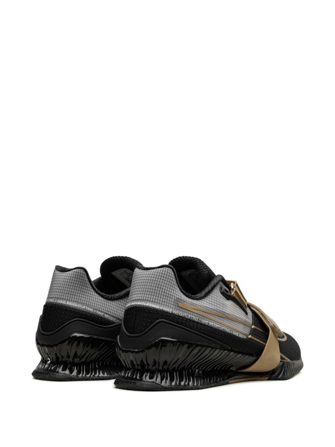 Туфли Romaleos 4 Black/Metallic Gold Nike, черный — фото 3