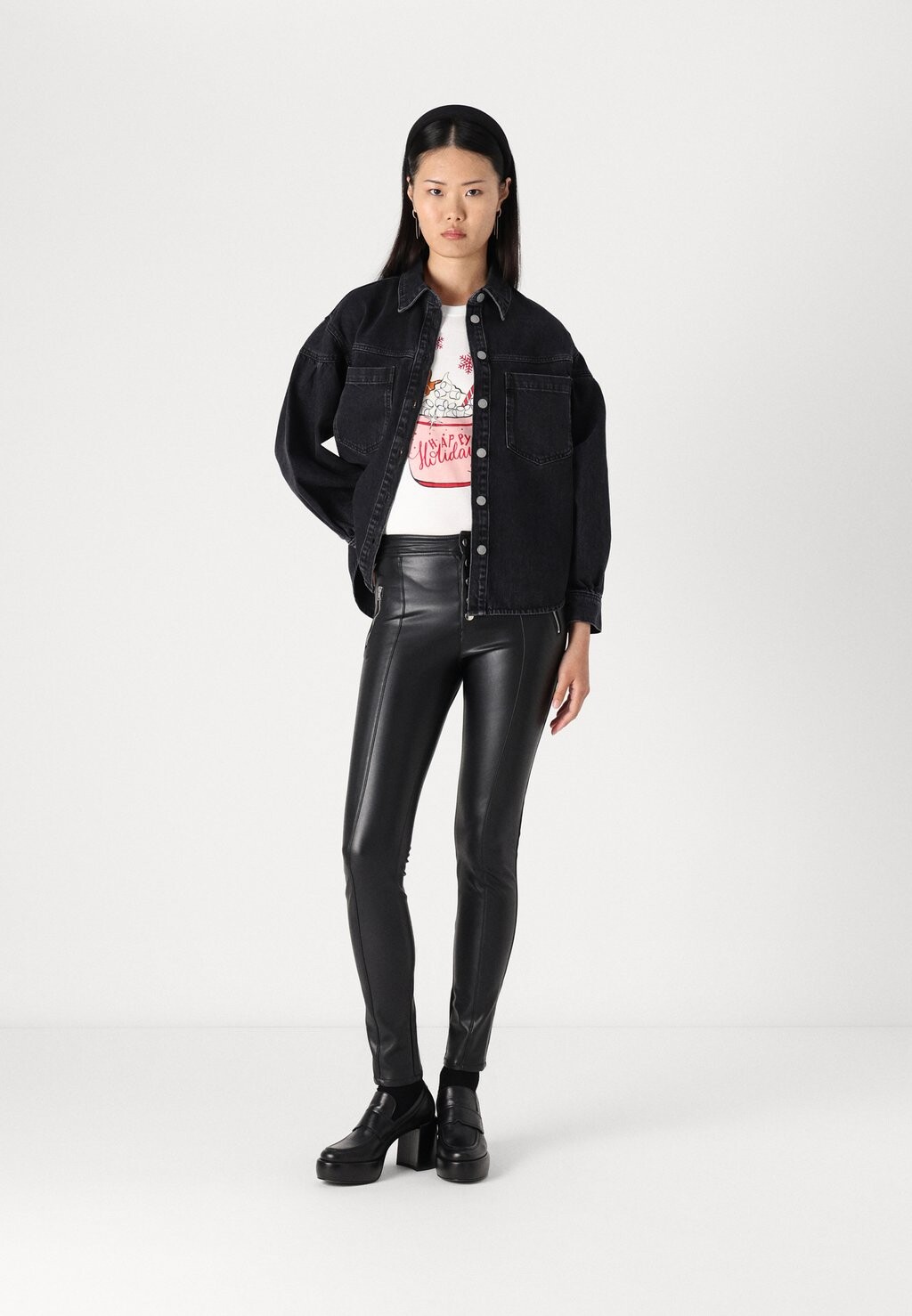 

Джинсовая куртка ONLANNI SHIRT JACKET ONLY, черный