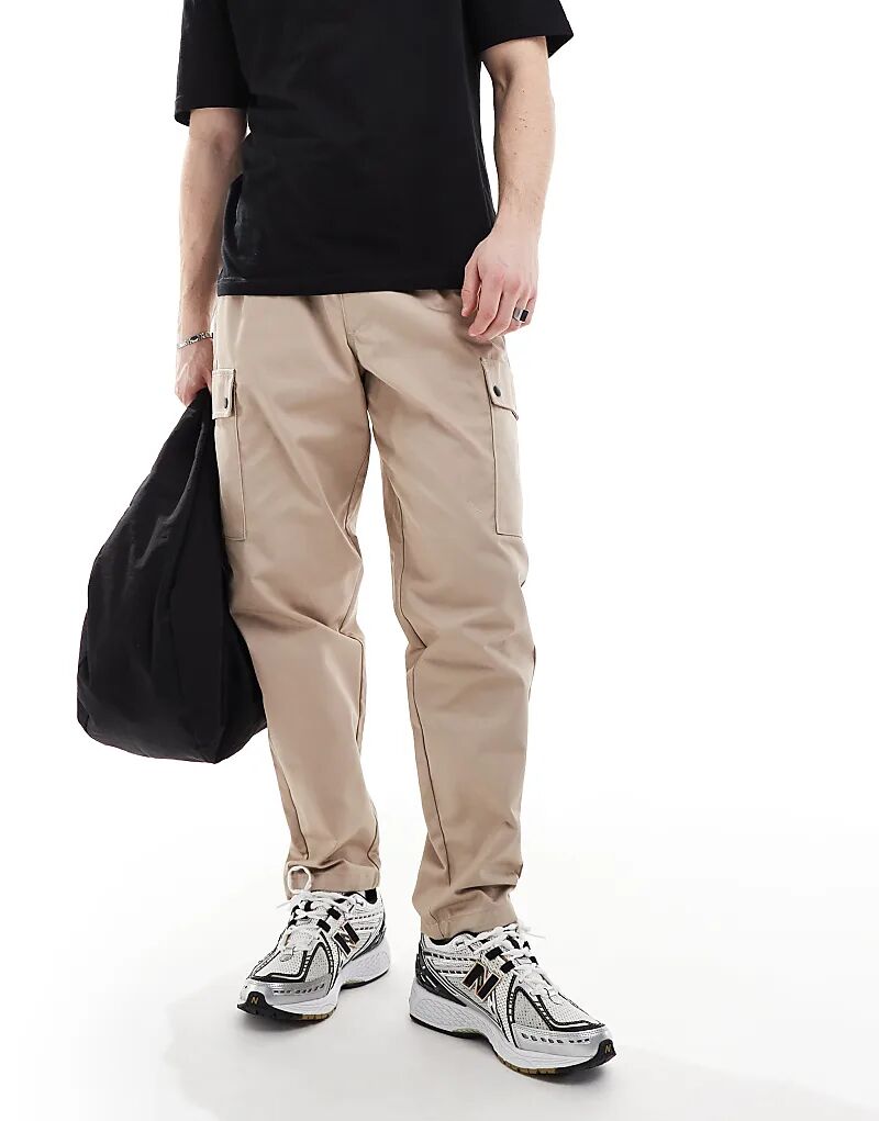 

Брюки карго широкого кроя бежевого цвета Jack & Jones