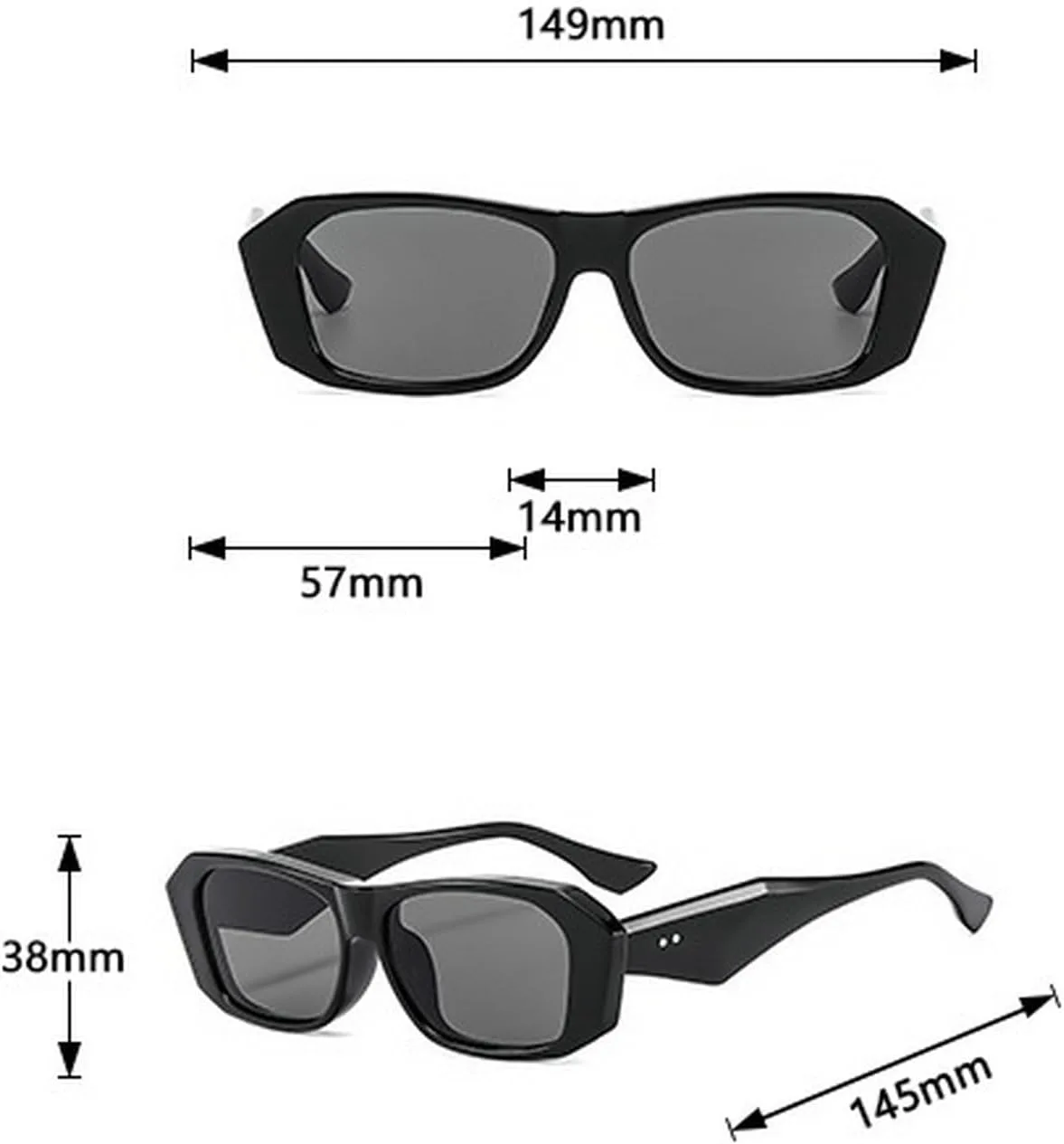 

Laureles Модные солнцезащитные очки «кошачий глаз» для женщин, с заклепками, градиентные, UV400, леопардовый серый, квадратные солнцезащитные очки для мужчин, C3