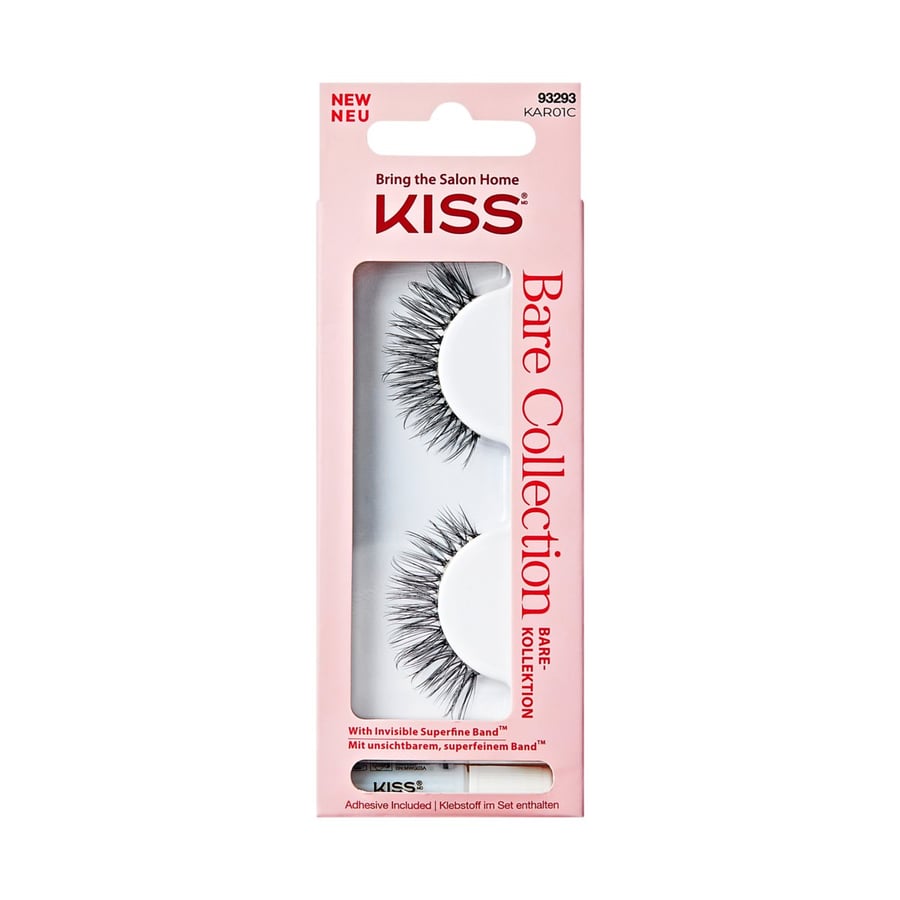 

Искусственные ресницы супертонкие, поднимающие полоски Bare Collection KAR01C Kiss 1 пара