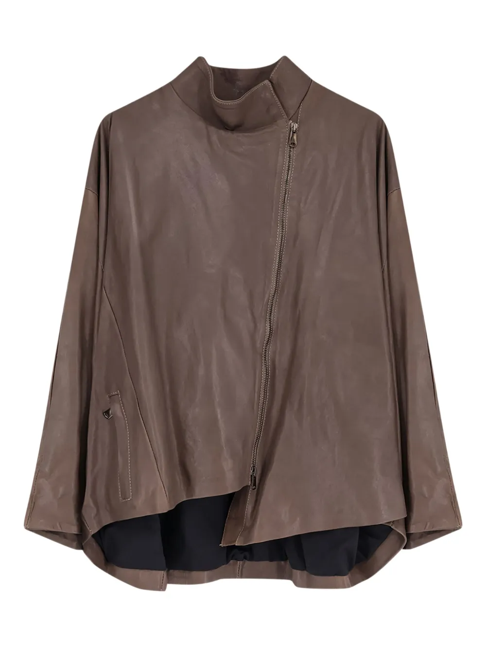 

Кожаная куртка с асимметричной застёжкой на молнии Ixos, коричневый