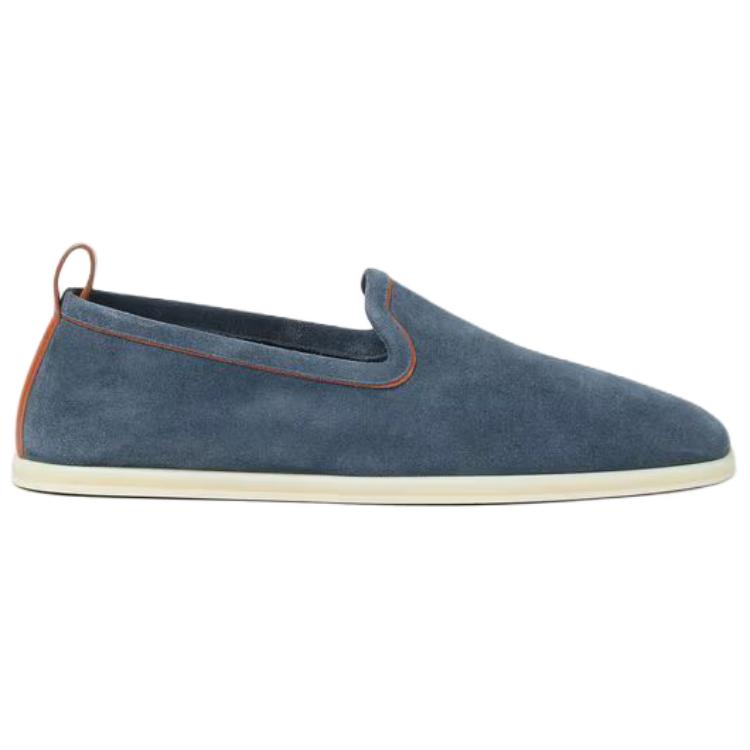 Loro Piana Venice Walk Casual Shoes мужские темно-синие — фото 3
