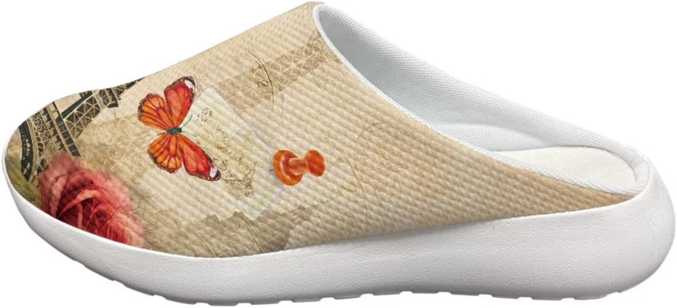 Сабо Forchrinse Cat Rainbow Sky унисекс для сада, удобные тапочки для медсестры, с поддержкой свода стопы, для ходьбы, мужские и женские, Vintage Style — фото 3