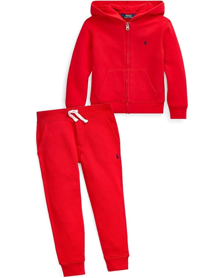 Брюки Polo Ralph Lauren Kids Cotton Blend Fleece Joggers, цвет RL 2000 Red — фото 3