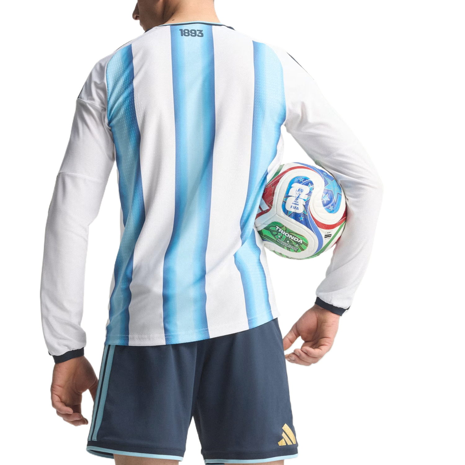 Футболка Argentina мужская Adidas, белый/синий — фото 4