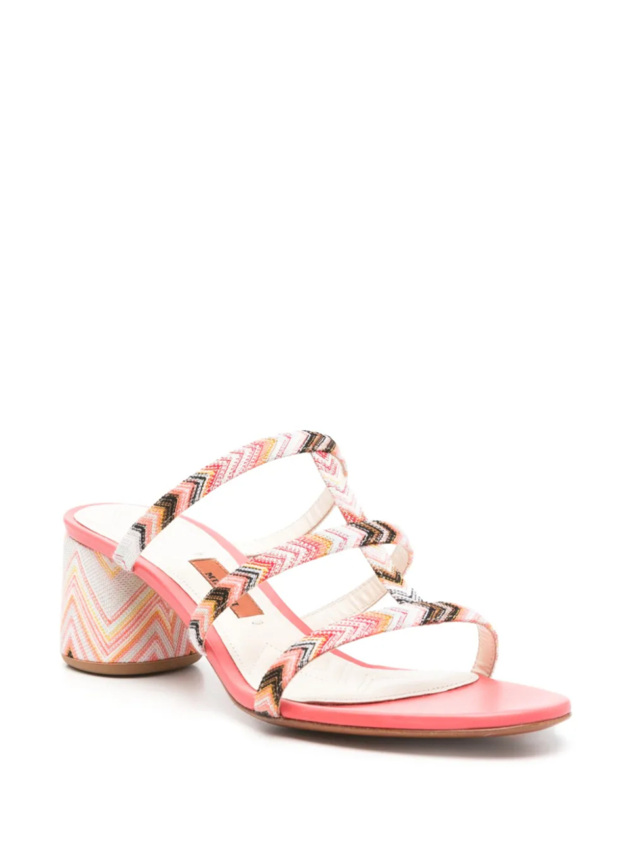 Босоножки с узором зигзаг Missoni, розовый — фото 2