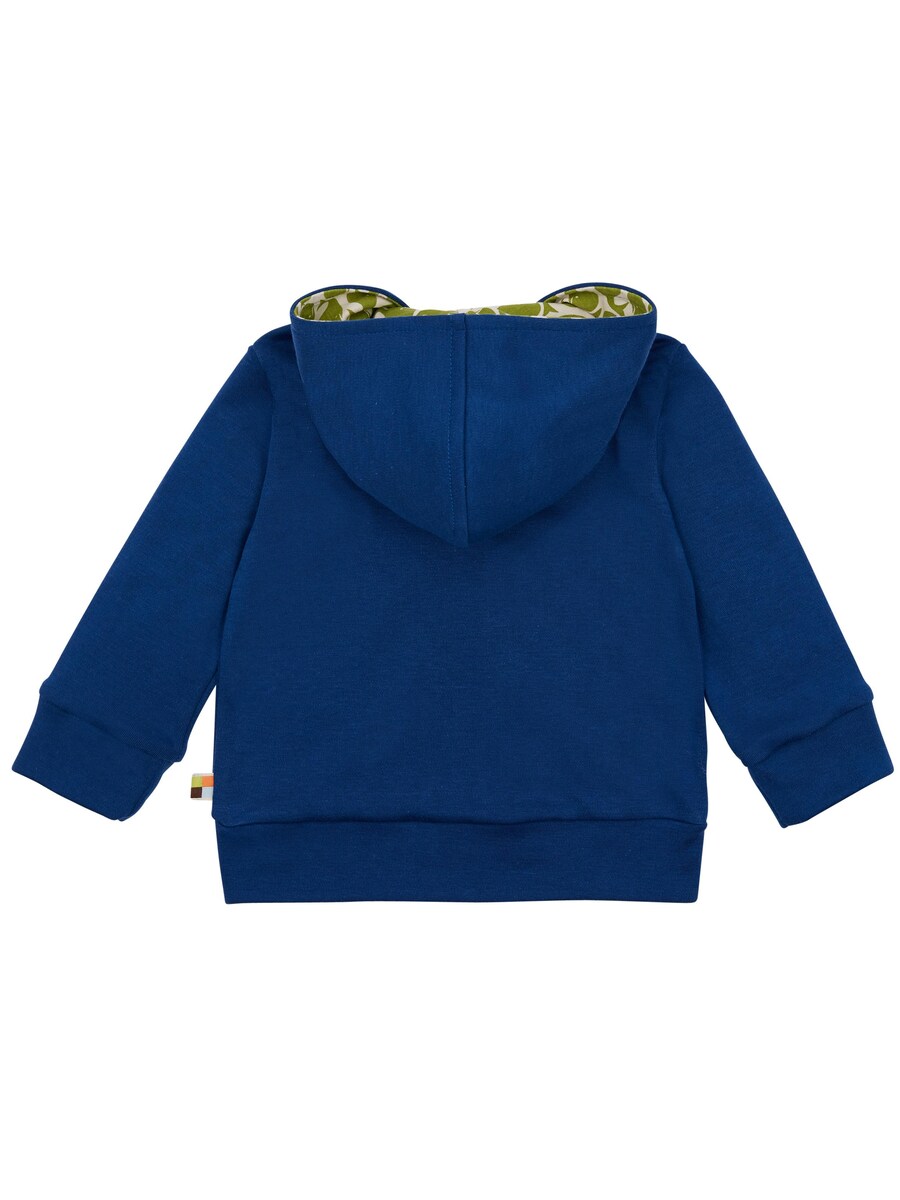 Толстовка с капюшоном на молнии loud + proud Leichte Kapuzenjacke aus Interlock, темно-синий — фото 2
