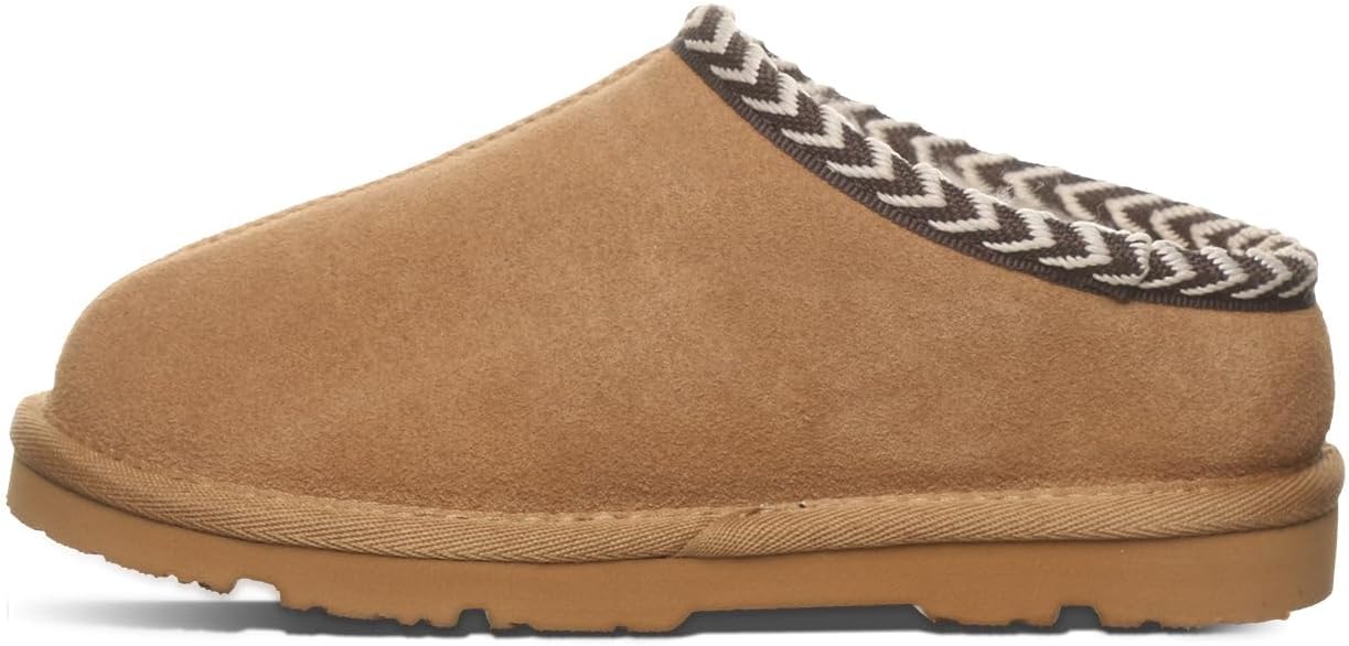 Тапочки BEARPAW girls Tabitha Youth Purple Sage, Iced Coffee — фото 3
