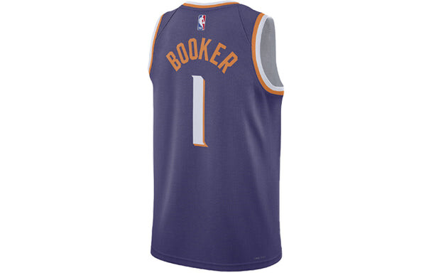 Майка Nike Dri-FIT NBA Swingman Jersey 2023/24 Icon Edition 'Phoenix Suns Devin Booker', цвет new orchid — фото 2