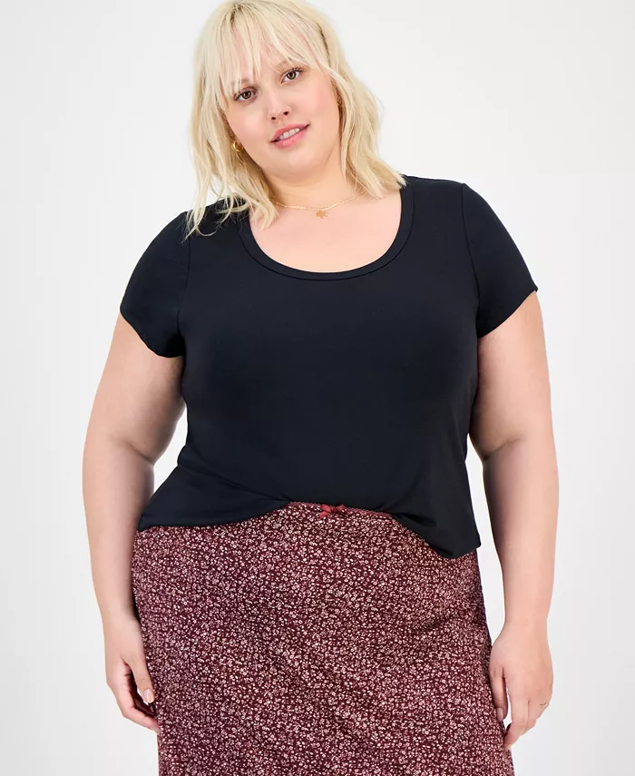 

Футболка Trendy Plus с круглым вырезом Hippie Rose, черный