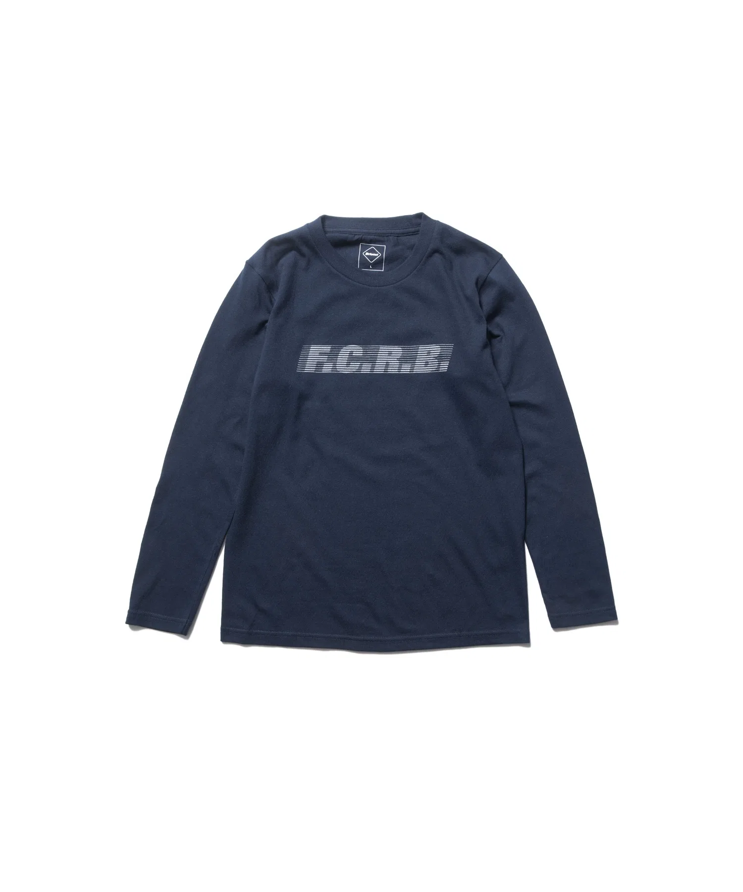 Детская футболка с длинным рукавом F.C.Real Bristol EFFECT LINE LOGO тёмно-синяя